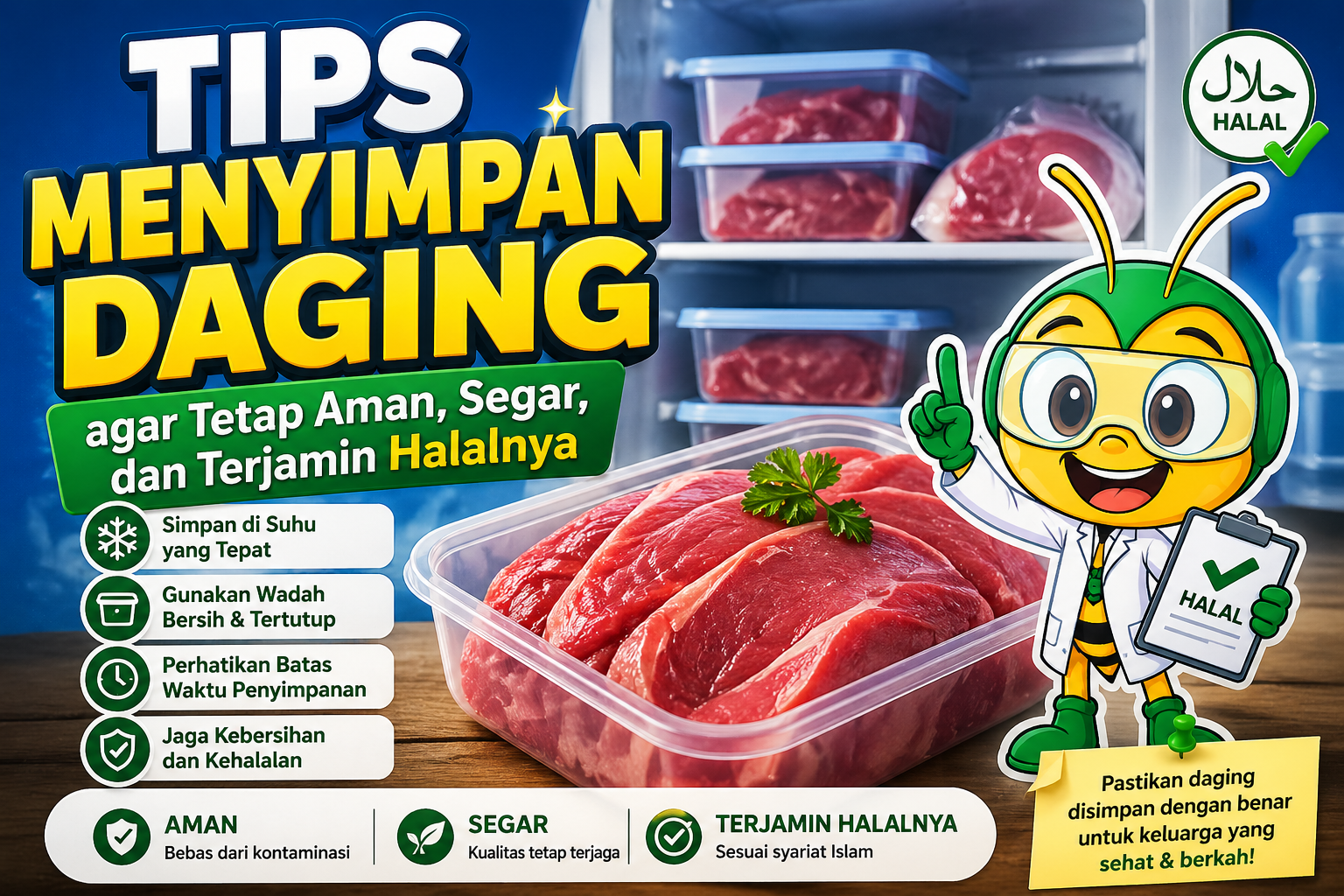 Tips Menyimpan Daging agar Tetap Aman, Segar, dan Terjamin Halalnya