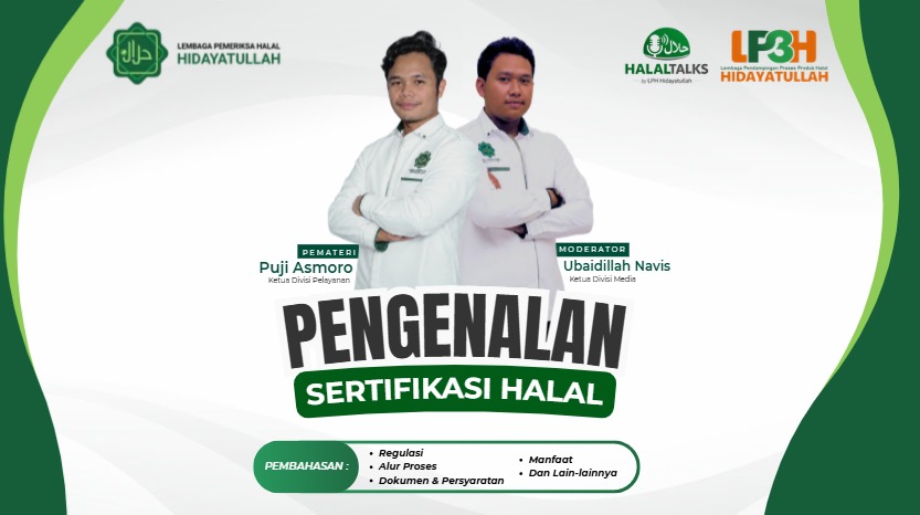 LPH Hidayatullah Gelar Webinar HalalTalks Juni 2026, Kenalkan Dasar-Dasar Sertifikasi Halal kepada Masyarakat
