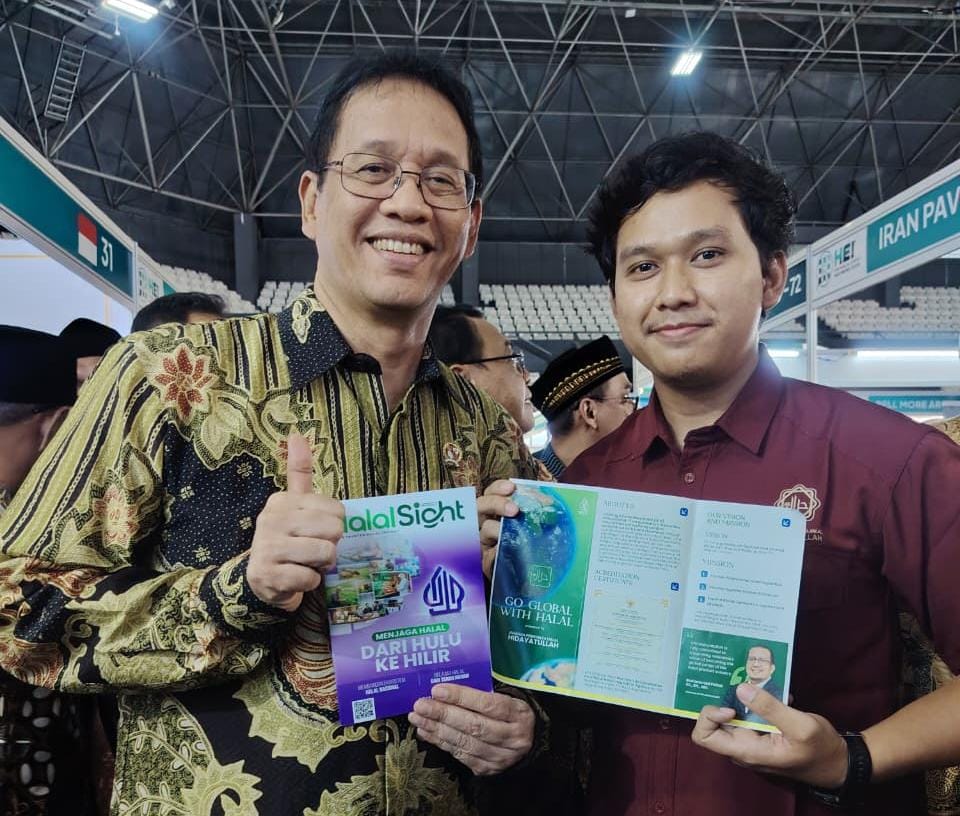 Menteri Keuangan Purbaya Bertemu Perwakilan LPH Hidayatullah di Halal Expo Indonesia 2026, Bahas Penguatan Ekosistem Halal Nasional