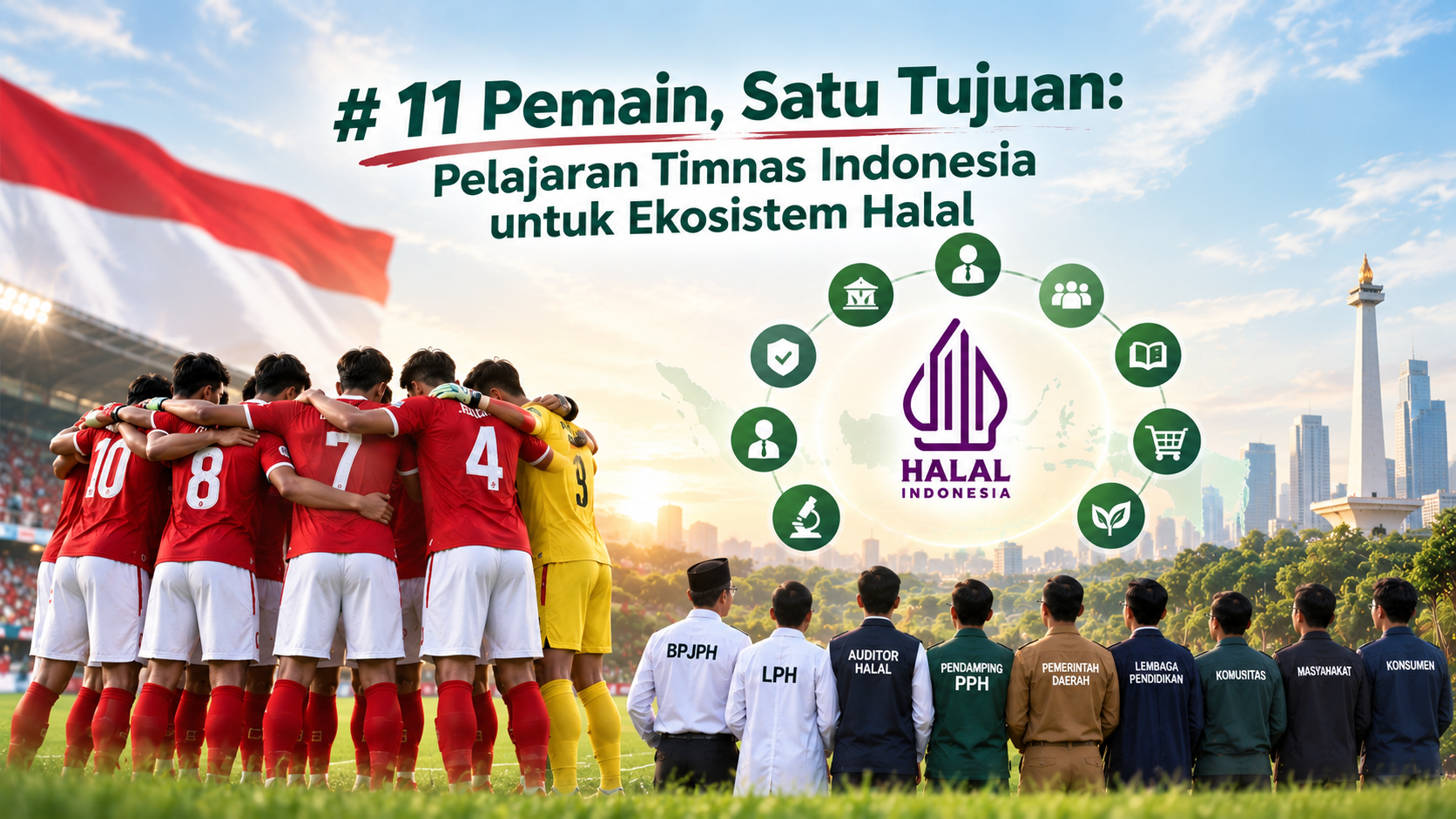 11 Pemain, Satu Tujuan: Pelajaran Timnas Indonesia untuk Ekosistem Halal